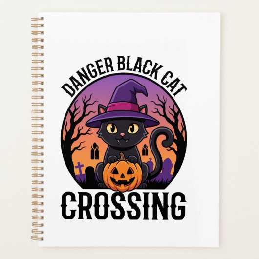 Danger Halloween Chat Noir Traverse (Devant)