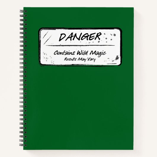 Danger : La magie sauvage peut varier Carnet (Devant)