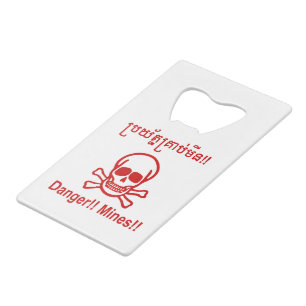 Danger ! ! Les mines ! ! SYMBOLE ☠ Cambodgien Khme