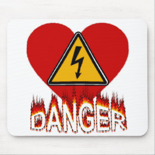 Danger Love Mousepad Muismat