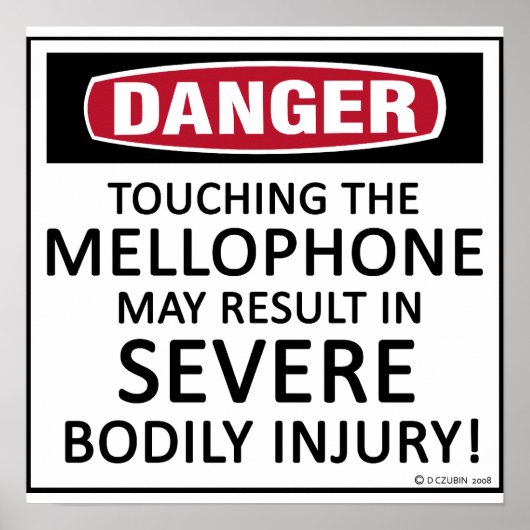 Danger Mellophone Poster (Voorkant)
