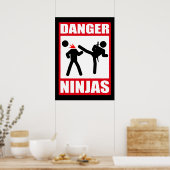 Danger Ninjas Poster (Keuken)