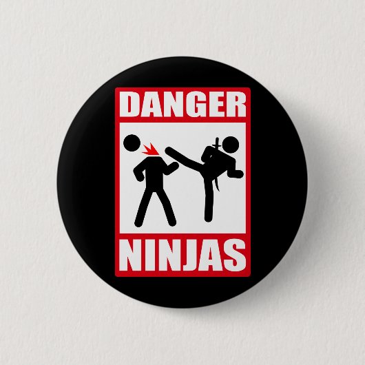 Danger Ninjas Ronde Button 5,7 Cm (Voorkant)