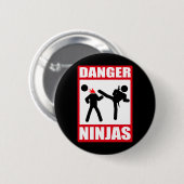Danger Ninjas Ronde Button 5,7 Cm (Voorkant /achterkant)