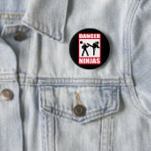 Danger Ninjas Ronde Button 5,7 Cm (In situ)