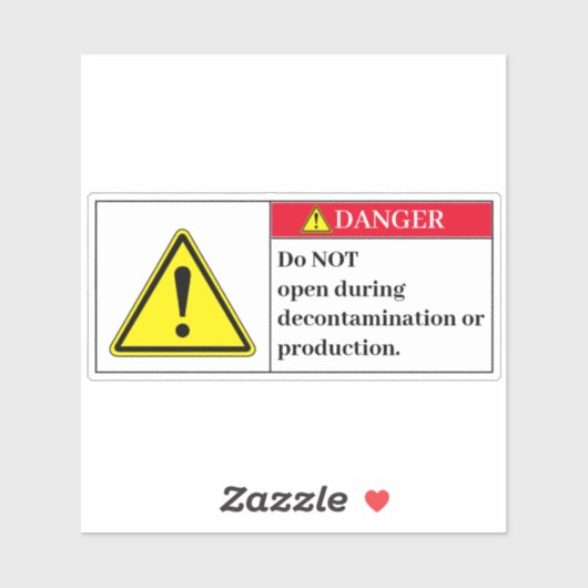 Danger N'Ouvre Pas Le Étiquette (Feuille)