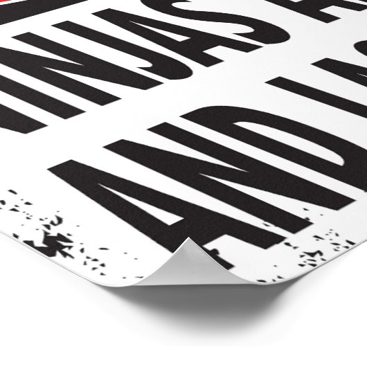 DANGER ! Poster (petit) (Coin)