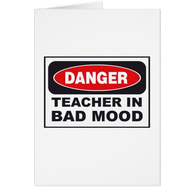 Danger : Professeur dans la mauvaise humeur (Devant)