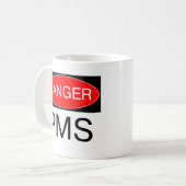 Danger - sac drôle Mousepad de casquette de tasse (Devant gauche)