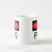 Danger - sac drôle Mousepad de casquette de tasse (Centre)