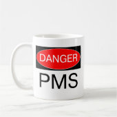 Danger - sac drôle Mousepad de casquette de tasse (Gauche)