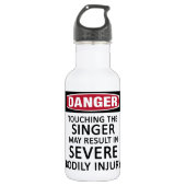 Danger Singer Waterfles (Voorkant)