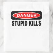 Danger Stompzinnig doodt Stickers (Tas)