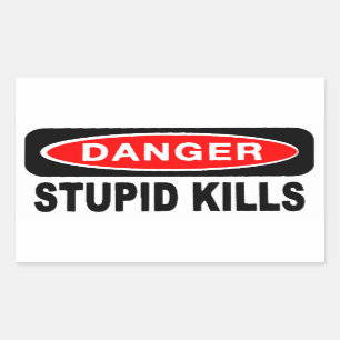 Danger Stompzinnig doodt Stickers
