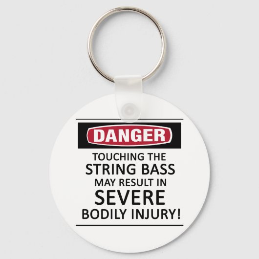 Danger String Bass Sleutelhanger (Voorkant)