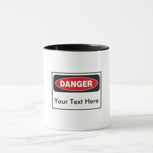 Danger ! Tasse - personnalisée ! (Centre)