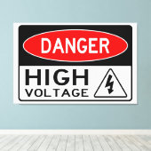 Danger très amusant Haute Volonté Panneau toile Im (Insitu (Plancher de Bois))