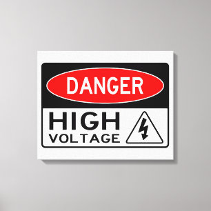 Danger très amusant Haute Volonté Panneau toile Im