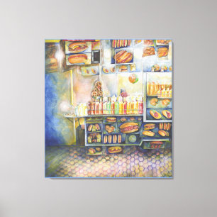 Dangerachtig dicht bij de vun canvas afdruk