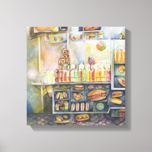 Dangerachtig dicht bij de vun canvas afdruk