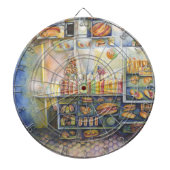 Dangerachtig dicht bij de vun dartbord (Voorkant)