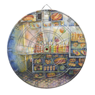 Dangerachtig dicht bij de vun dartbord