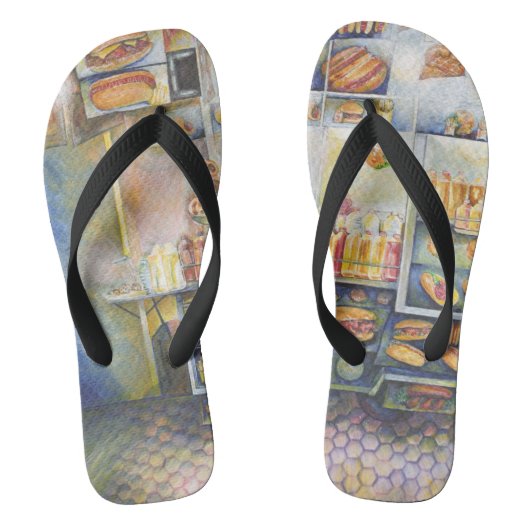 Dangerachtig dicht bij de vun teenslippers (Voetbed)