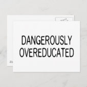 Dangerisch overgeschoold briefkaart (Voorkant / Achterkant)