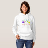 Dangerously Nerdy Kawaii Chemistry Hoodie (Voorkant volledig)