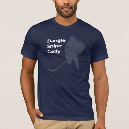 Dangle Snipe Celly Hockey T-shirt (Voorkant)