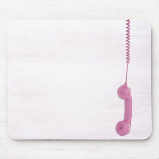 Dangling Pink Muismat telefonische ontvanger (Voorkant)