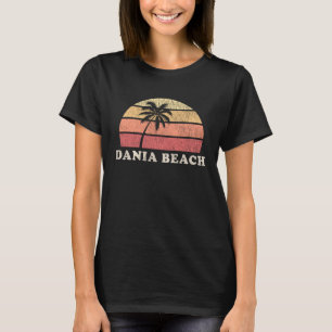 Dania Beach FL  70s Retro Throwback T-shirt