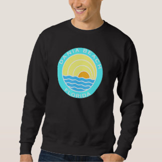 Dania Beach Florida Retro Sunset Trui