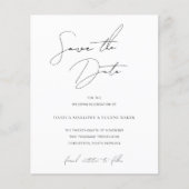 Danica Classic Elegant Wedding Save the Date (Voorkant)