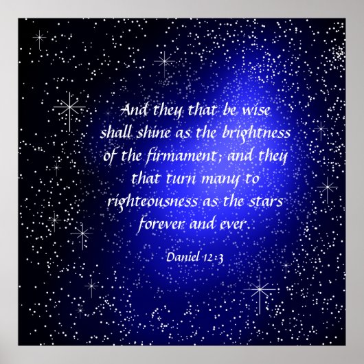 Daniel 12:3 Canvas Print (Voorkant)