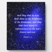 Daniel 12:3 Plaque (Devant)