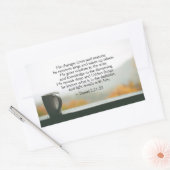 Daniel 2:21-22 Hij verandert tijden en seizoenen Rechthoekige Sticker (Envelop)