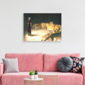 Daniel Answer To King In Lions Den Briton Riviere Canvas Afdruk (Insitu (Woonkamer))