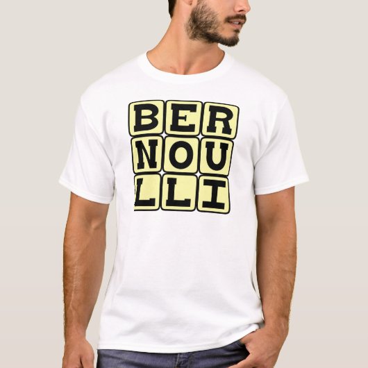 Daniel Bernoulli, van het Bernoulli-beginsel T-shirt (Voorkant)