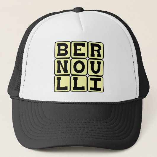 Daniel Bernoulli, van het Bernoulli-principe Trucker Pet (Voorkant)