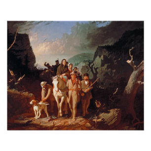 Daniel Boone begeleidt kolonisten Perfect Poster
