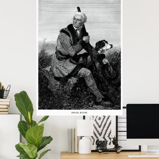 Daniel Boone Poster (Thuiskantoor)