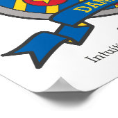 Daniel boys name letter D: heraldry shield Poster (Hoek)