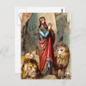 Daniel dans la carte postale de la tanière du lion (Devant / Derrière)