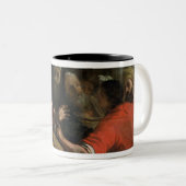 Daniel die Nebuchadnezzar's eerste droom interpret Tweekleurige Koffiemok (Voorkant rechts)