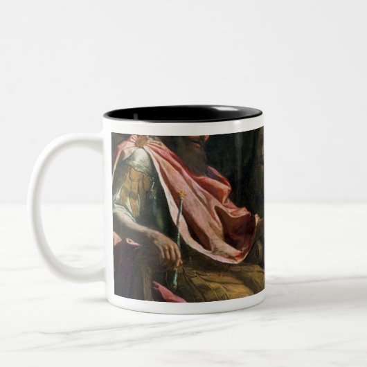 Daniel die Nebuchadnezzar's eerste droom interpret Tweekleurige Koffiemok (Links)