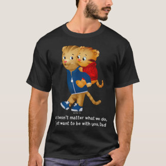 Daniel en papa Tijger (Donker T-shirt