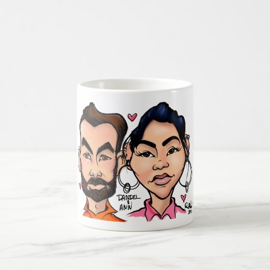 DANIEL ET ANN CARICATURE MUG (Centre)