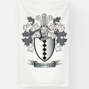 Daniel Family Crest Coat of Arms Spandoek