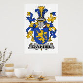 Daniel Family Crest Poster (Keuken)